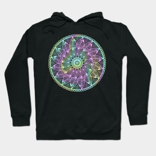 Pastel Swirled Circle Mandala Hoodie